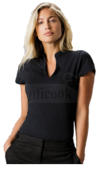 Corporate Short Sleeve V-Neck Top