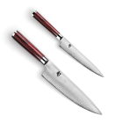 Sada nožů KAI Shun Kohen TBS-0220 limitovaná edice - Výroční edice KAI Shun Kohen obsahuje šéfkuchařský a univerzální nůž v kufříku včetně kožených pouzder. Vyrobeno jen 3000 kusů celosvětově. Každý nůž je očíslován.